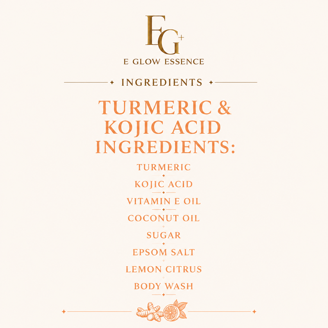 Turmeric and Kojic Acid Body Scrub