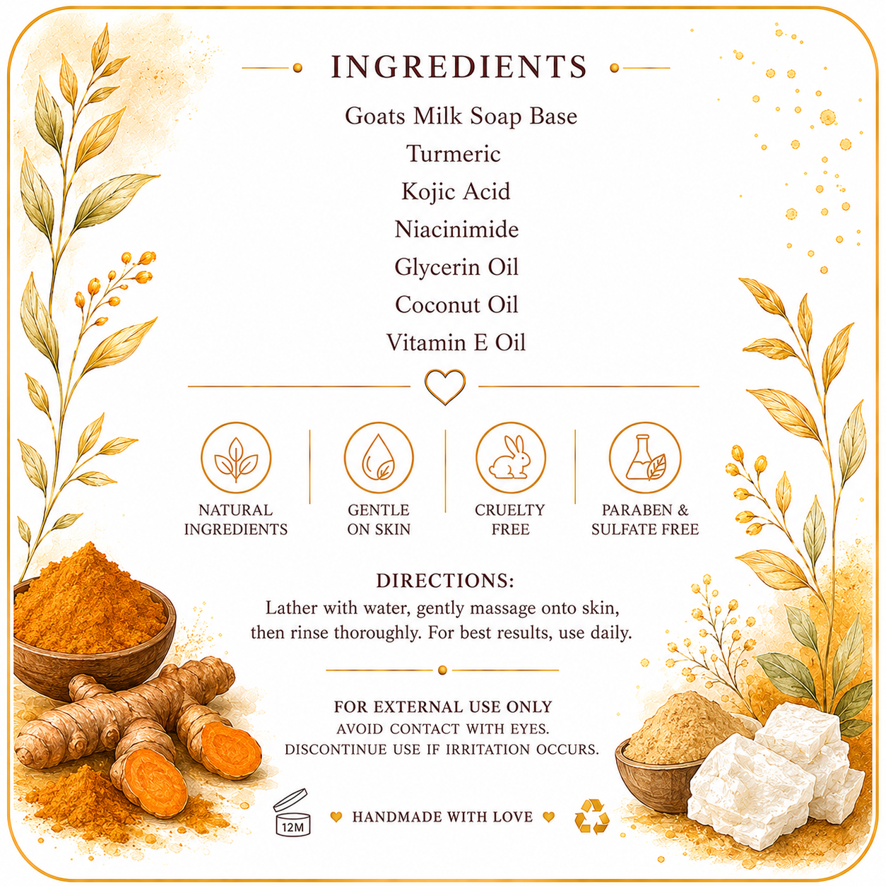 Turmeric & Kojic Acid Soap